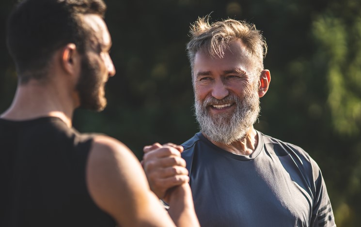 2 menn på trening